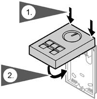 3.2. POSIZIONAMENTO DEI DIP SWITCH Comando a distanza Il comando a distanza influisce sul circuito di riscaldamento A1/M1 - pompa di calore Aqu@Scop Advance Split DCI, circuito di riscaldamento senza