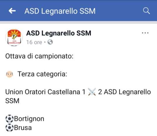 TERZA CATEGORIA UNION ORATORI