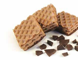 WAFER CIOCCOLATO Alimento ad alto contenuto di proteine. Con edulcoranti.