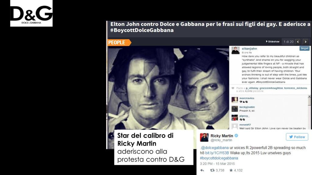 BAD HISTORY: #BoycottDolceGabbana un evento