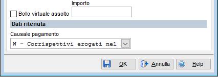 inserimento delle fatture, nei Dati Aggiuntivi delle fatture