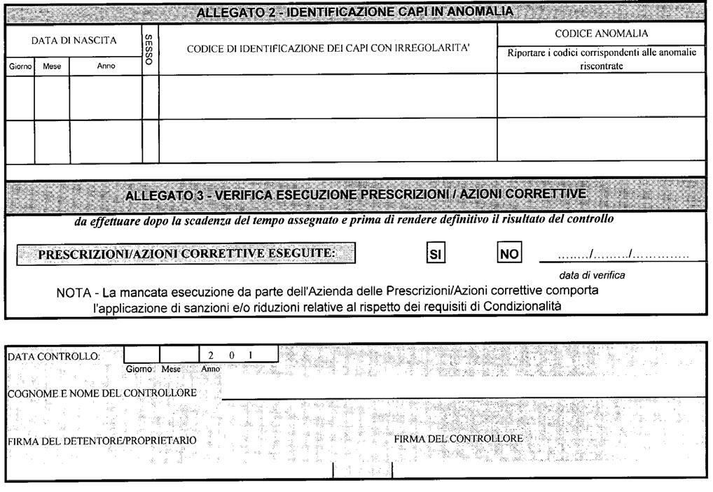 136 Bollettino Ufficiale CHECK LIST ATTO A6 DU n. PSR/OCM vino Domanda n. n. CUAA Ragione Sociale Atto A6.2013.