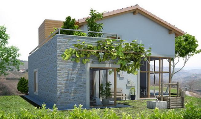 Passivhaus e oltre l esempio di Trezzo Tinella Casa unifamiliare di circa 400 m 2 calpestabili.