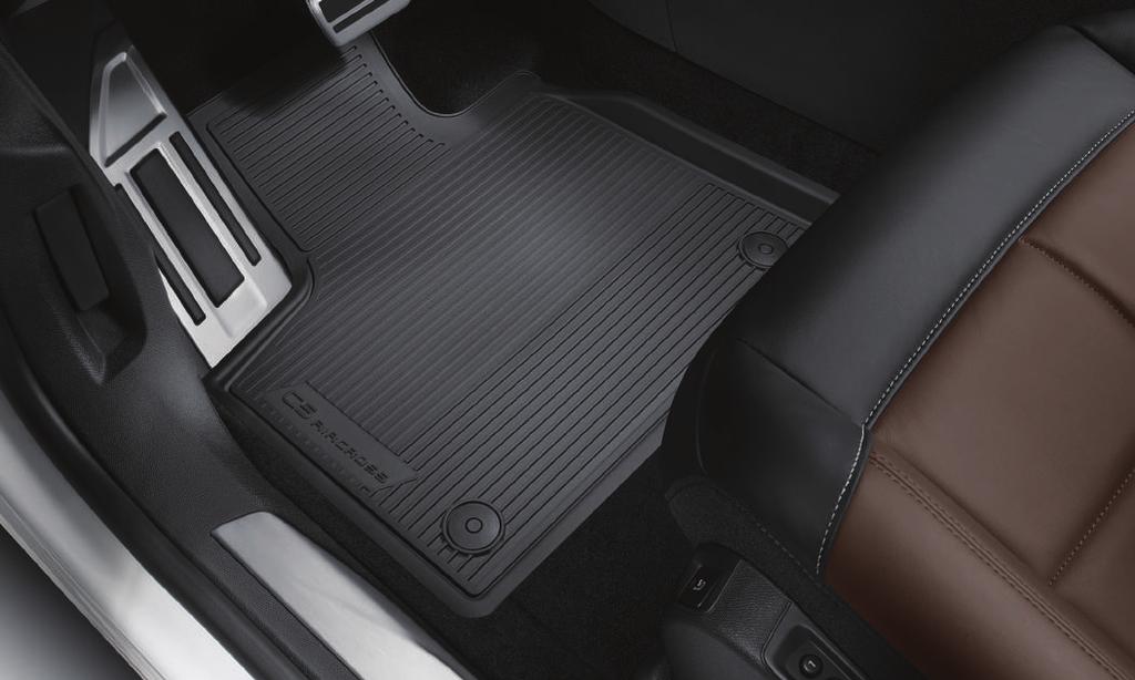 protezione tappetini Contro l'usura e la sporcizia, i tappetini Citroën sono modellati sul disegno del pavimento del vostro veicolo.