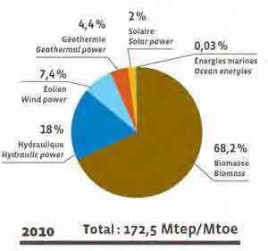 Renewable energy in Europe in 2010 - Renewable energy share of gross final energy consumption: 12.4% in 2010 (11.5% in 2009) - Renewable energy share in total electricity consumption: 19.