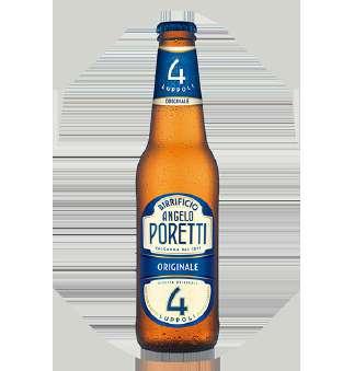 BIRRA ITALIANA ANGELO PORETTI 4 LUPPOLI LAGER Lainate - Italia PROVENIENZA: Lainate GRADAZIONE: 5,5% COLORE: Chiaro FORMATO: cl 66 x 15 BT T DI SERVIZIO: Tra i 7 C e i 9 C TIPOLOGIA: Lager Ideale con