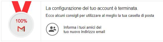 A questo punto la configurazione dell