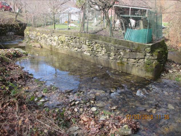 Vista del tratto di fiume oggetto di intervento