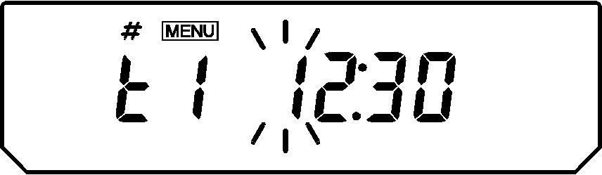 La posizione *- simboleggia una cifra tra 1 e 3 (3 ore prestabilite per la calibratura automatica).
