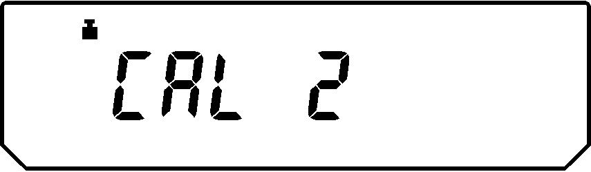 8.4 Esecuzione di un procedimento di calibratura alternativo Avviare qui la calibratura scegliendo una impostazione nel menu. 8.4.1 Calibratura con peso interno Premere ripetutamente il tasto [CAL] fino a quando appare "FUnC.