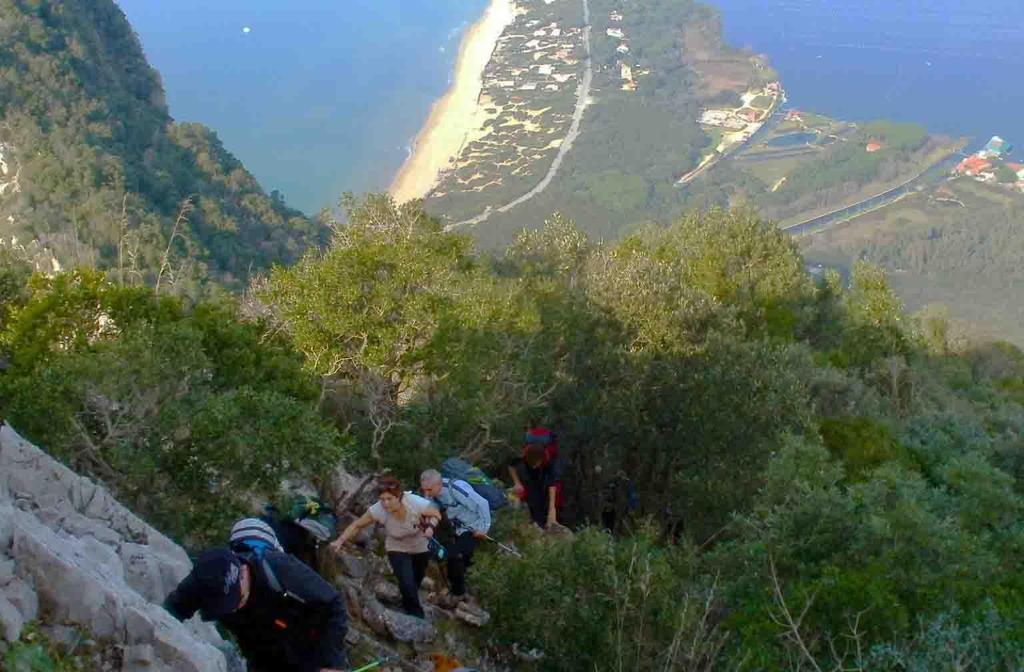 Bisogna quindi procedere con particolare attenzione su un terreno reso impervio da brevi tratti di sfasciume, da radici affioranti e da alcuni passaggi esposti.