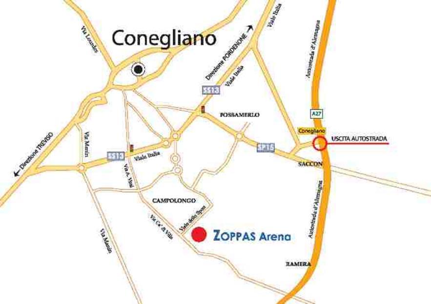 COME RAGGIUNGERE CONEGLIANO: Come arrivare con i mezzi pubblici: In treno : Linea Venezia-Belluno. Linea Venezia Udine. Fermata Conegliano.