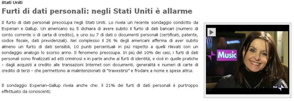 Rischi ed Impatti per una realtà italiana Accessi (illeciti o non