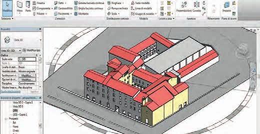 Modellazione In primo luogo, si è proceduto con la ricognizione del materiale di rilievo geometrico e di informazione sulle caratteristiche fisico-geometriche dell