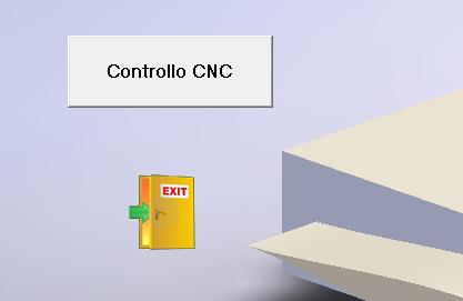 Dal menù iniziale, con il tasto Controllo cnc Si accede al Form che ci consente di manovrare il Cnc per