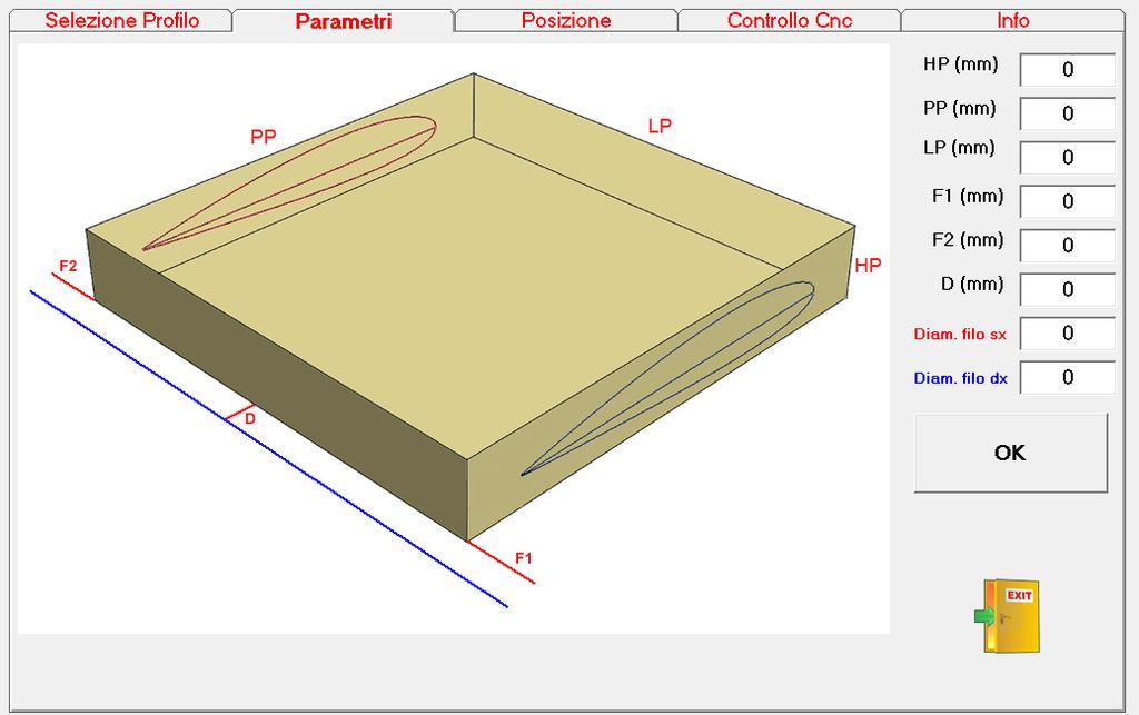 STEP 2 In questo form verranno inseriti tutti i parametri relativi alle dimensioni del pannello di espanso.