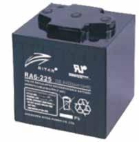 Pacco Batterie DC 225 Ah C10 6V x 2 Tecnologia AGM Una caratteristica chiave delle batteria AGM è il fenomeno della ricombinazione interna dei gas.