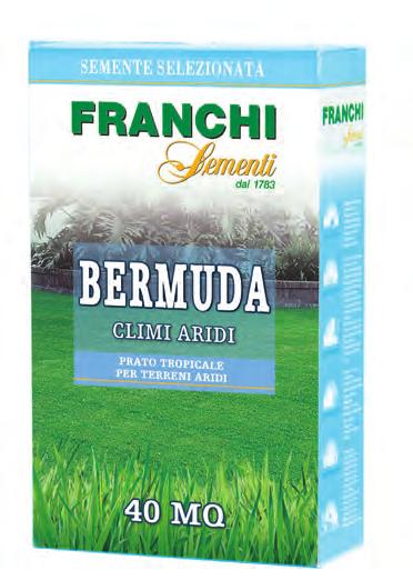 LINEA TRADIZIONALE CYNODON DACTYLON (gramigna) Miscuglio di gramigna indicato per climi aridi composto da varietà di Cynodon dactylon. Adatto a terreni siccitosi ed a temperature elevate.