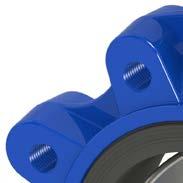 Integrated ISO 5211 flange.