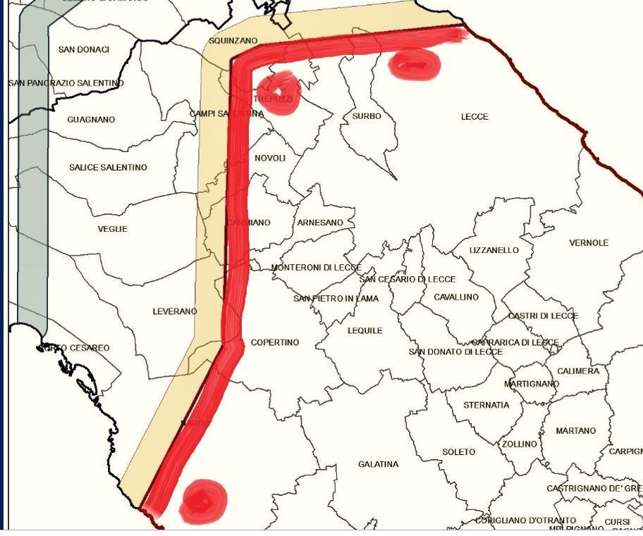 MISURE PER LA ZONA DI ERADICAZIONE E fondamentale garantire l indennità della zona cuscinetto e delle aree a nord di tale zona che risultano ancora indenni.