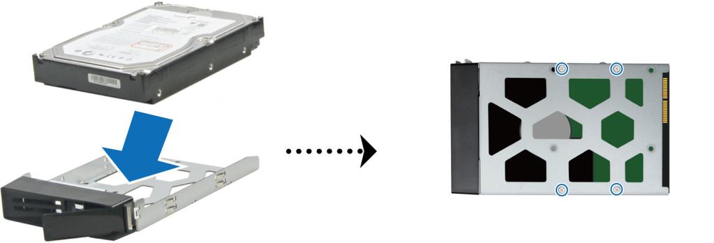 Capitolo Impostazione hardware Capitolo 2: 2 Strumenti e pezzi per l'installazione del disco rigido Un cacciavite Almeno un disco rigido SATA da 3,5 o 2,5 SATA (visitare www.synology.