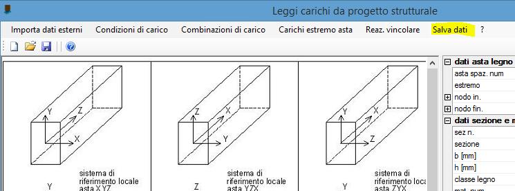 Salva dati Per rendere disponibili i dati importati effettuare il salvataggio e