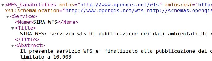 WMTS per dati di elevate dimensioni Reti di