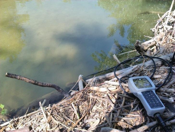 Monitoraggio ambientale Rastignano - Relazione ventiseiesimo mese monitoraggio - Giugno 2018 Figure 6 e 7 Misura parametri chimico-fisici in situ I parametri indicatori della qualità dell acqua