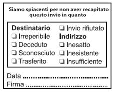 6 SERVIZI ACCESSORI Il servizio Postatarget Gold include nel prezzo il servizio Resi al mittente e nel caso di sottoscrizioni di Convenzioni annue, le funzionalità aggiuntive della Linea Evolution