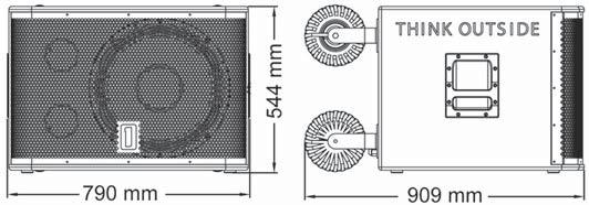 ottimizzato Presa alimentazione AC IP67 Presa segnale XLR IP67 CARATTERISTICHE POPS-15 1xWoofer 15 1x Driver 3 50-20KHz