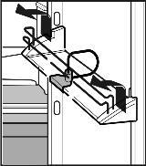 Uso 5.5.7 Spostamento dei balconcini u Togliere i balconcini come in figura. I balconcini possono essere estratti e posizionati assieme sul tavolo. È possibile utilizzare sia un solo box che entrambi.