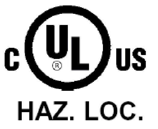 142 (Process Control Equipment) Report / UL file: E85972 (NRAG, NRAG7) culus Hazardous (Classified) Locations Underwriters Laboratories, Inc.: culus IND. CONT. EQ. FOR HAZ. LOC.