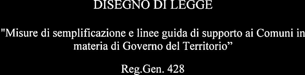 Consiglio Regionale della Gampania DISEGNO DI LEGGE Misure di