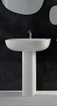 Ten TEL001 TEN lavabo monoforo sospeso / da colonna 65 wall-hung / for column washbasin 65 (1