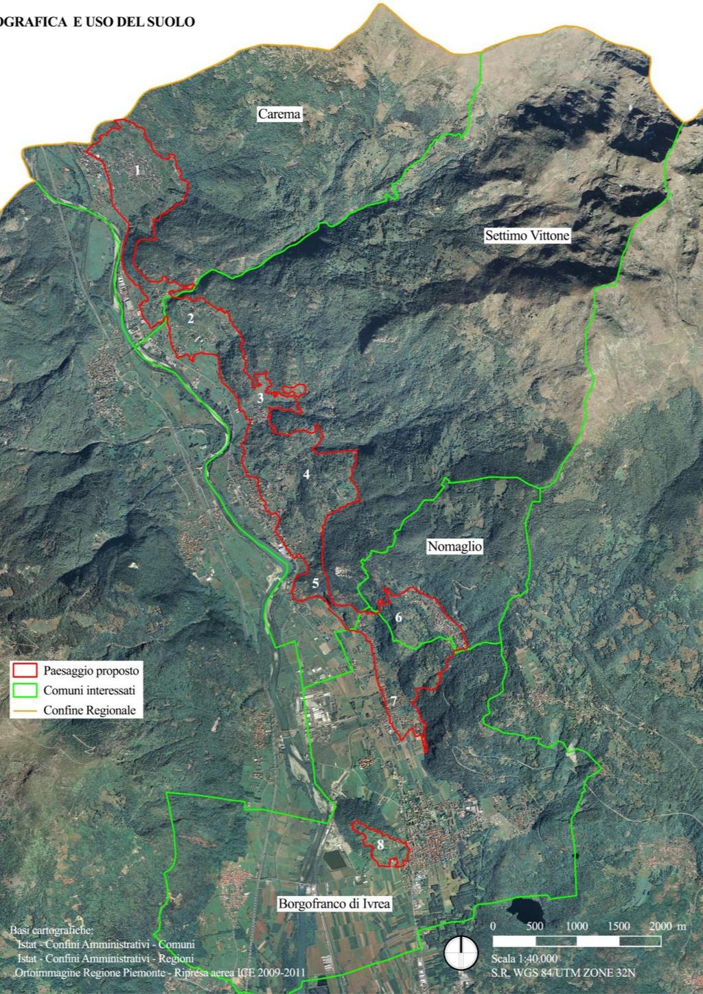 1. Nome del paesaggio proposto Proprietà privata prevalente se non esclusiva Paesaggi Terrazzati Viticoli alle Falde del Mombarone nell ambito dell Alto Anfiteatro Morenico di Ivrea 2.