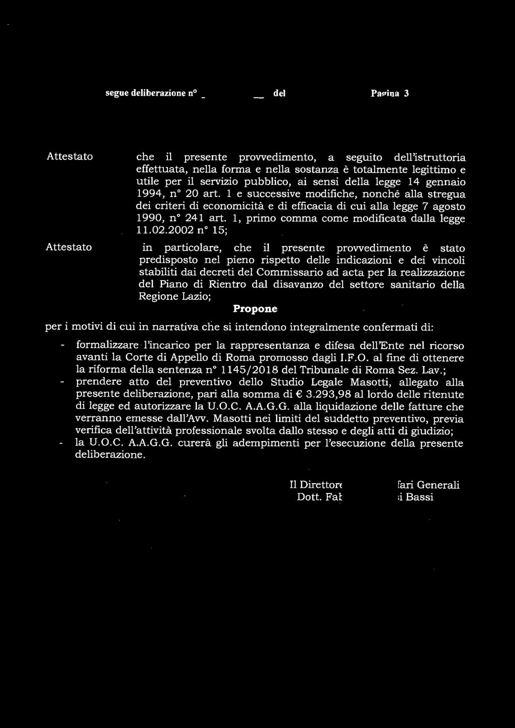 segue deliberazione n,g l ':J ~, ----- d e I 2 3 APR. 2018 P.