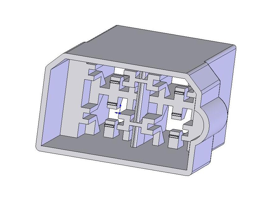 Connettore Porta Maschio 6,35-4 vie nero MOQ Codice