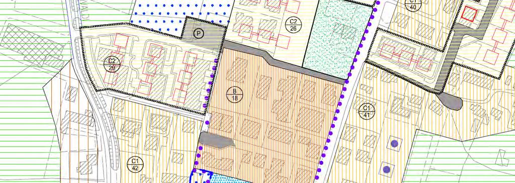 MODIFICA: In ambito sottozona B/18, con individuazione di sedime strada di progetto, è previsto l inserimento