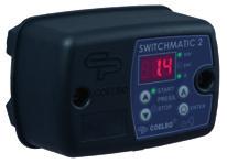 SWITCHMATIC 1 SWITCHMATIC 2 Pressostato elettronico con manometro digitale integrato, multitensione (1~ 115 230V). Permette di gestire l avviamento e l arresto d una pompa monofase fino 2,2 kw (3HP).