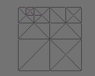 triangoli, in modo del tutto simile alla gerarchia di quadrati del quadtree L albero associabile a tale struttura è binario (a differenza del quadtree) Come nel