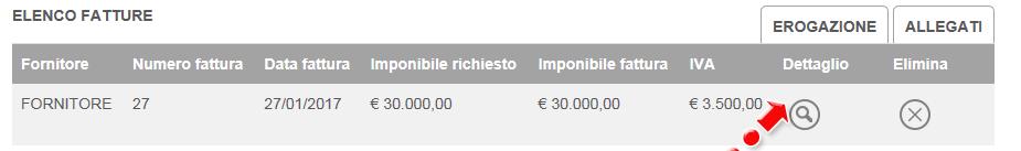 Figura 149 Link alle fatture Figura 150 Dettaglio della fattura Figura 151 Imponibile richiesto da modificare Una volta modificato l