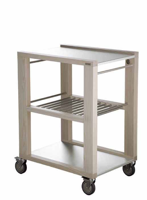 whippy Carrello da servizio accessoriabile in Frassino Ash Wood Serving trolley to build with accessories Billot de service en Frêne, accessoires à rajouter Serviewagen mit Accessoires aus Eschenholz