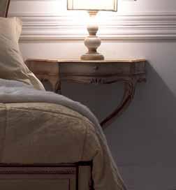 Art. 1813 Letto / Bed Testata / Headboard - cm. 180xH158 Pediera / Footboard - art. 5901 cm. 179xH38 Rete Esclusa / Bed Spring not included - art. 8000 cm.