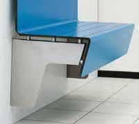 The Benches can be coordinated with lockers and partitions of matching colour and design according to the customers tastes and requirements.