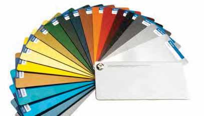 COLORI STANDARD STANDARD COLORS C-HPL Bianco White 406 Grigio chiaro Grey (light) 478 Grigio scuro Grey (dark) 871 Verde Green 454 Blu Blue 499 Giallo Yellow 860 Rosso Red 431 Nero Black 421 Soema è