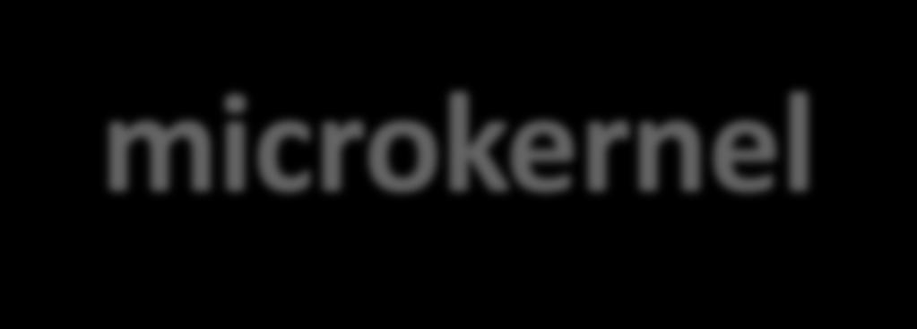 gestiti dal microkernel» synchronization services (POSIX threadsynchronization)» scheduling services