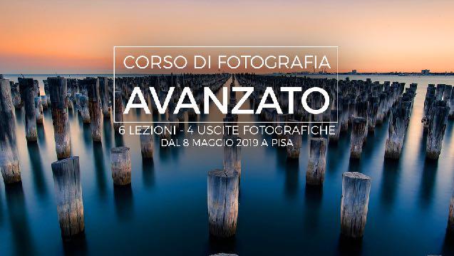 CORSO AVANZATO 8 MAGGIO 2019 PISA 6 LEZIONI + 4 USCITE FOTOGRAFICHE PAESAGGIO REPORTAGE STUDIO