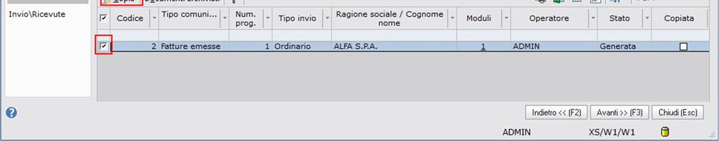 Nell esempio richiamiamo la cartella C:\CONTABIL Premere OK (Invio) e confermare la