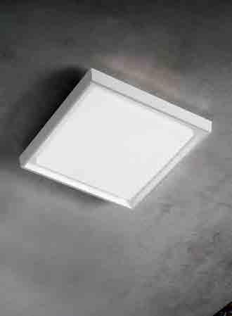 finishes power led total absorbition lumen lamp bianco white grigio scuro dark grey parete / walll 15,4 x 15,4 - h 6,1 cm / 6 x 6 - h 2,4 in LD0138 B3 G3 7 W 10 W 600 lm parete - soffitto 17,5 x 17,5