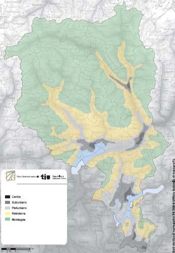 4. Calcolo del costo pro capite b1) Zone Piano Direttore Area centrale: lo spazio edificato dei cinque centri principali.